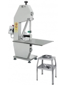 Segaossa in alluminio anodizzato con lama da cm 155 - Trifase - Completo di base cavalletto - Altezza di tagli cm 25