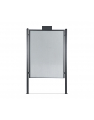 Tabellone pubbliche affissioni da interrare con pannello cm 140x200h - Dimensioni esterne cm 170x6x290h