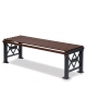 Panca senza schienale in acciaio zincato - Verniciato a forno - Corten/ Grigio micaceo - cm 150x49x47h