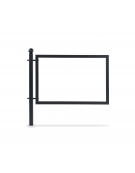 Modulo aggiuntivo per Barriera para pedonale pubblicitaria, pannello in lamiera di acciaio - cm 7x112x109h