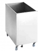 CARRELLO PORTAPADELLE INOX ADATTO AL CONTENIMENTO DI N° 6 PADELLE - DIMENSIONI CM 60X36X54H