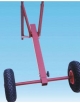 Carrello per trasporto cavallo per ginnastica in acciaio verniciato