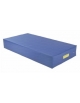Materasso densità 18 fondo antiscivolo pieghevole unito, rivestito pvc ignifugo classe 2IM - cm 200x400x20h