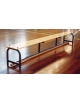 Panca svedese con asse equilibrio, struttura tubo ø 40 mm - cm 300x30x40h