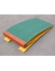 Pedana elastica doppio molleggio, piano di battuta rivestito in moquette - a norme F.I.G.