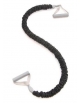 Elastico Stroops argento con maniglie - resistenza extra forte - Lunghezza cm 180