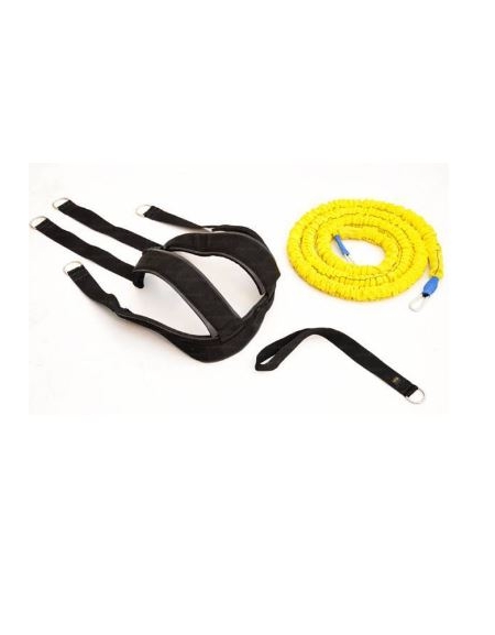 Elastico con imbragatura Stroops per corsa trattenuta, resistenza 68 kg.