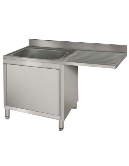 Lavatoio armadiato 1 vasca+gocc. a sbalzo destro cm 140x60x85h Lavatoio armadiato 1 vasca+gocc. a sbalzo destro cm 140x60x85h