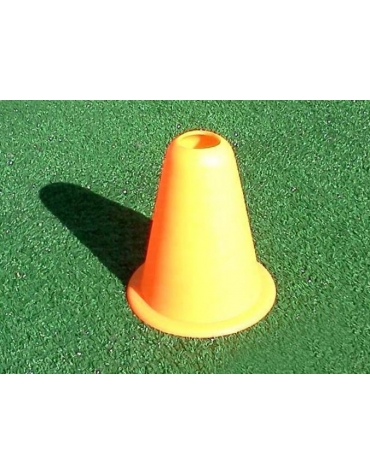 Cono calpestabile alto 13 cm. in pvc morbido, senza fori