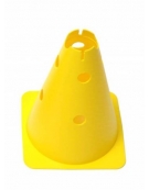 Cono altezza 30 cm. con 8 fori - colore Giallo