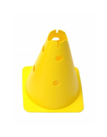 Cono altezza 30 cm. con 8 fori - colore Giallo