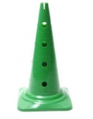 Cono altezza 50 cm. con 16 fori colore verde.