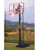 Impianto basket/minibasket tabelloni plexiglass mod. Orlando Dim. cm 117 x 73