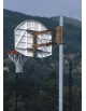 Mezzo Impianto basket minibasket su monotubo da 70 mm in acciaio zincato - da interrare - tabellone cm 112x73