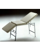 LETTINO DA VISITA MEDICA A 2 SNODI CON RIVESTIMENTO IN SKY IGNIFUGO - PORTATA KG 100 - CM 176x56x78h
