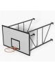 Impianto minibasket a parete tabellone in resina cm 120x90 -  sbalzo cm 160