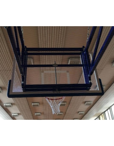 Dispositivo utilizzo impianti basket per minibasket.