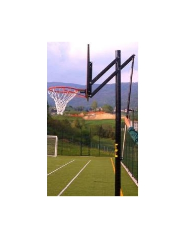 Impianto minibasket tabelloni plexiglass mod. Orlando Dim. cm 117 x 73