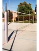 Impianto pallavolo monotubolare diametro mm 70, con bussole, zincato, completo di tendirete