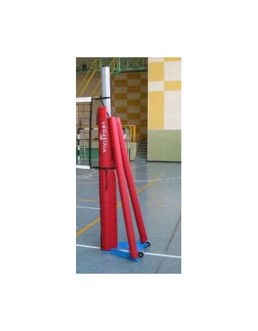 Protezioni in gomma per impianto pallavolo a traliccio art. DN40162.