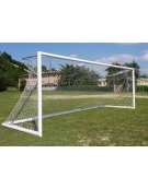 Coppia porte calcio 732x244 cm. mobili, in alluminio, a norma UNI EN 748