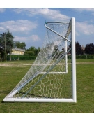 Coppia porte calcio 732x244 cm. mobili, in alluminio, a norma UNI EN 748