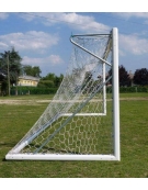 Porte calcio 732x244 cm. mobili, in alluminio, a norma UNI EN 748