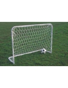 Coppia porte minicalcio in acciaio, adatte ai bambini cm 150x110 complete di rete
