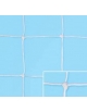 Coppia reti calcio treccia cm 750x250, 100% polietilene stabilizzato U.V. diam. 6 mm., maglia cm 10x10, lavorazione senza nodo