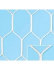 Coppia reti calcio in nylon poliamide testurizzato stabilizzato U.V.  cm 750x250 diam. 6 mm.. Modello "esagonale extra"