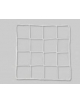 Coppia reti calcio in treccia polipropilene alta tenacità, stab. U.V.,  cm 750x250 , maglia 12x12 cm., diam. 6 mm., tipo inglese