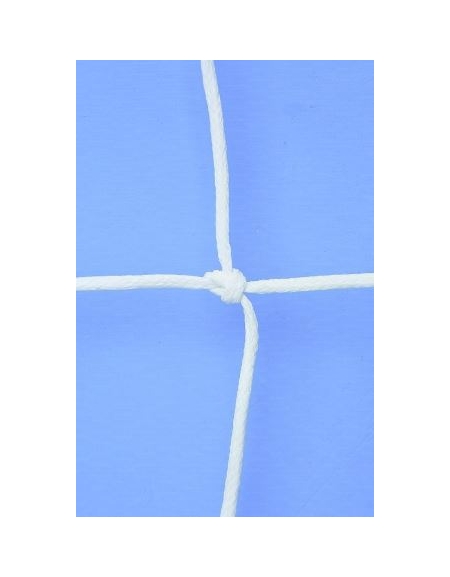 Coppia reti calcio in polietilene diam. 4,5 mm., annodata,maglia 12x12 cm., tipo inglese.