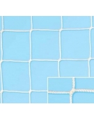 Coppia reti calcio ridotte per porte 5x2 in treccia polipropilene diam. 3 mm. stabilizzato U.V., lavorazione senza nodo.