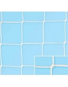 Coppia reti calcio ridotte per porte 5x2 in treccia polipropilene diam. 3 mm. stabilizzato U.V., lavorazione senza nodo.