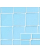 Coppia reti calcio ridotte per porte 5x2 in treccia polipropilene diametro mm 3, stabilizzato U.V., lavorazione senza nodo