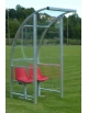 Panchina modello Plus da 2 metri - 4 posti - in alluminio copertura in policarbonato trasparente - cm 200x138x225h