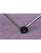 Sistema per spostamento di un paio di porte calcetto con ruote.