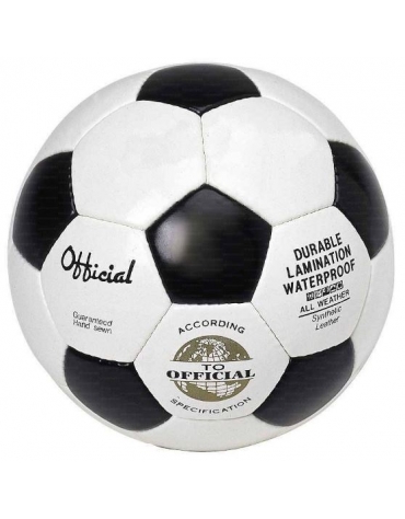 Pallone calcetto N°4, in cuoio, cucito.