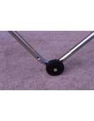 Sistema per spostamento di un paio di porte calcetto con ruote.