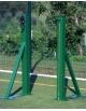 Pali tennis per palestra in acciaio verniciato sezione quadra mm 80x80 - Da tassellare