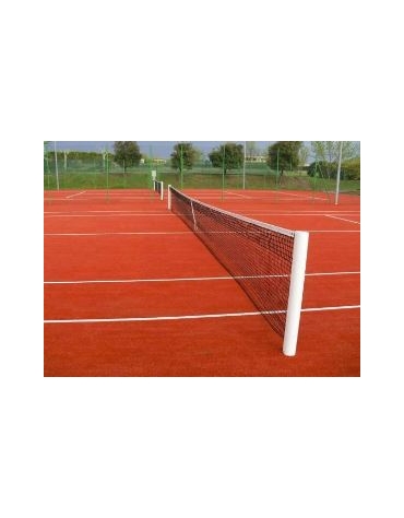 Impianto tennis alluminio sezione ovale 120x100 mm. con meccanismi interni.