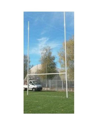 Coppia porte Rugby in alluminio altezza 11,00 metri fuori terreno.