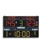 Tabellone multisport elettronico per palazzetti sportivi e grandi palestre. Dim.  cm 200 x 120 x 9 con nomi programmabili