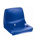 Seduta con schienale ignifuga cl.1 - conforme alla normativa fifa - trattamento anti uv - cm 44x45x35H