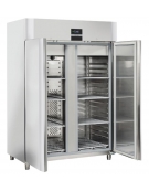 Armadio Refrigerato GN 2/1 monoblocco in Acciaio Inox a bassa temperatura con 2 porte cm 142x80x203h