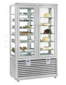 Vetrina NO-FROST doppia porta pasticceria/gelateria ventilata positiva/negativa +5-20° - N° 2 Motori - cm 138x62x186h