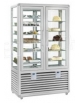 Vetrina NO-FROST doppia porta pasticceria/gelateria ventilata positiva/negativa +5-20° - N° 2 Motori - cm 138x62x186h