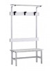 Panca in alluminio sez. mm 30x30. doghe in alluminio anodizzato - lunghezza 1 mt - completa