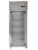 Vetrina inox verticale per gelateria e prodotti surgelati - Refrigerazione ventilata -18° -22°C - Lt. 700 - cm. 74x83x201H - Cla