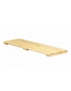 Pedana poggiapiedi in legno massiccio, lunghezza 1 metro - cm 100x35x5